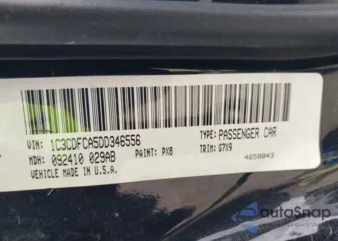 2016 Dodge Dart Sxt Sport z USA, uszkodzony, nr VIN 1C3CDFFA0GD820218